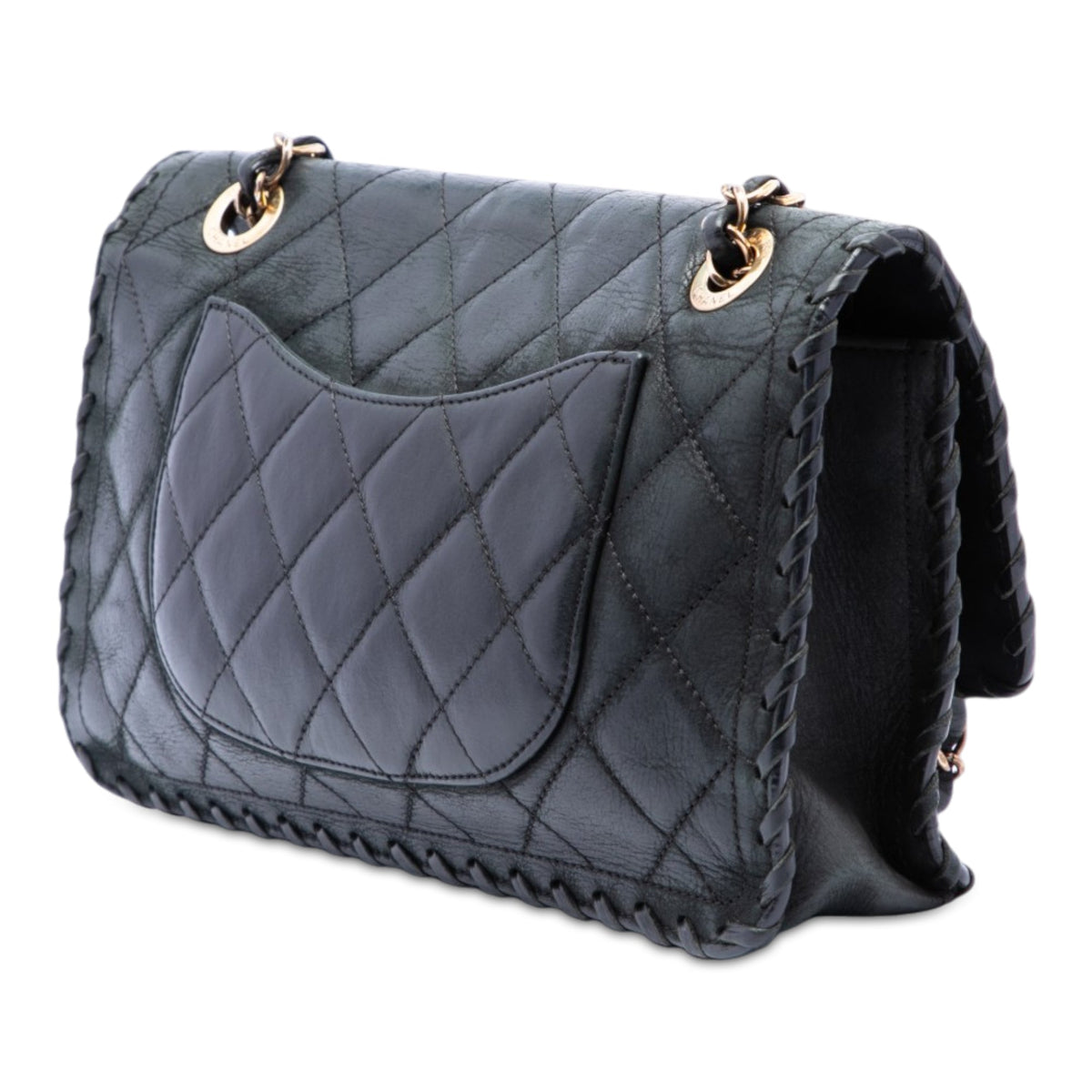 Chanel Medium Quilted Iridescent Calfskin Happy Stitch Flap