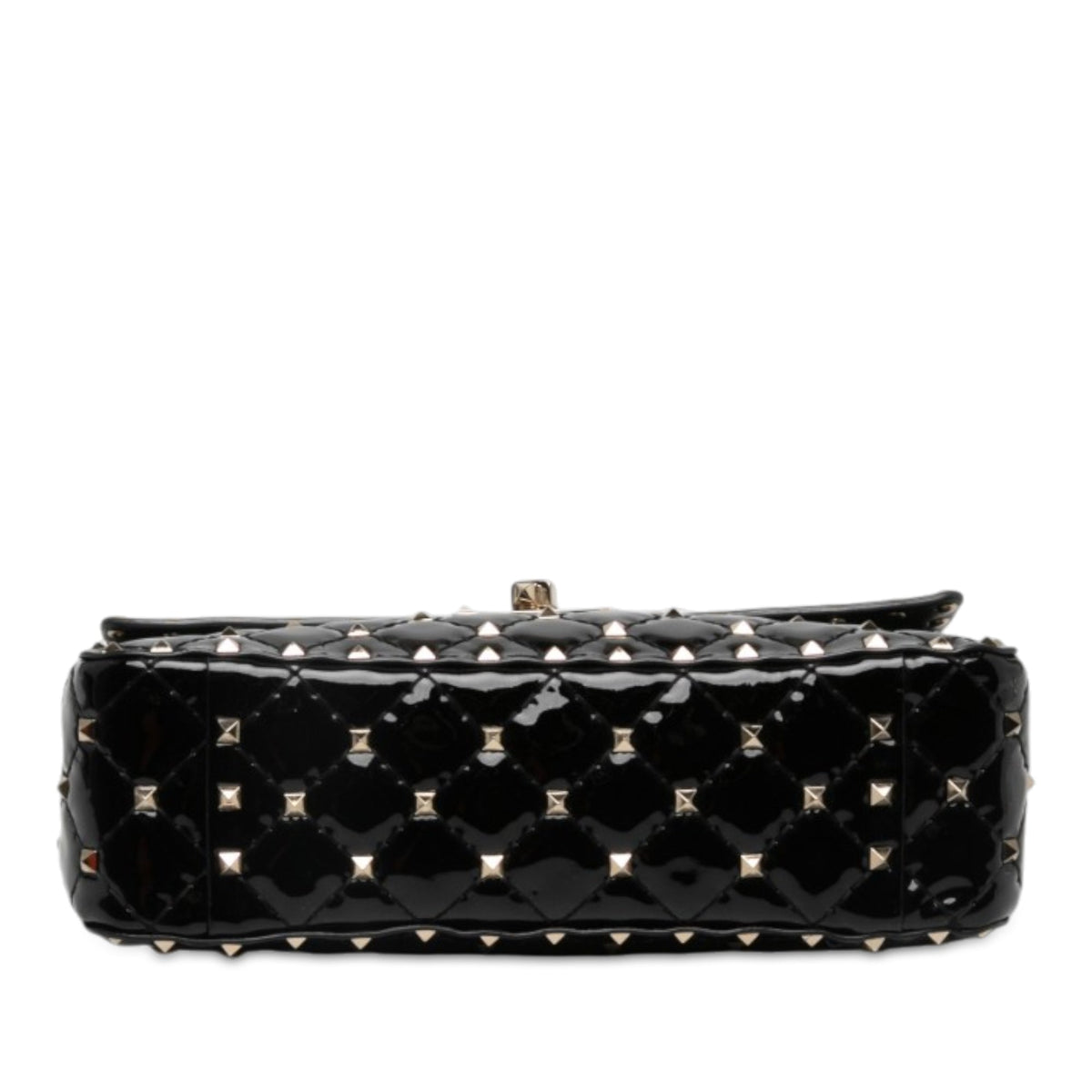 Valentino Medium Patent Rockstud Spike Satchel