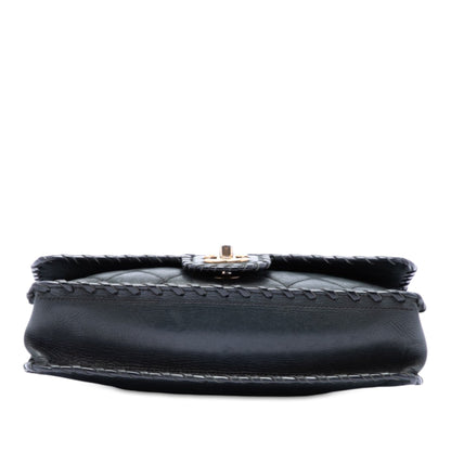Chanel Medium Quilted Iridescent Calfskin Happy Stitch Flap