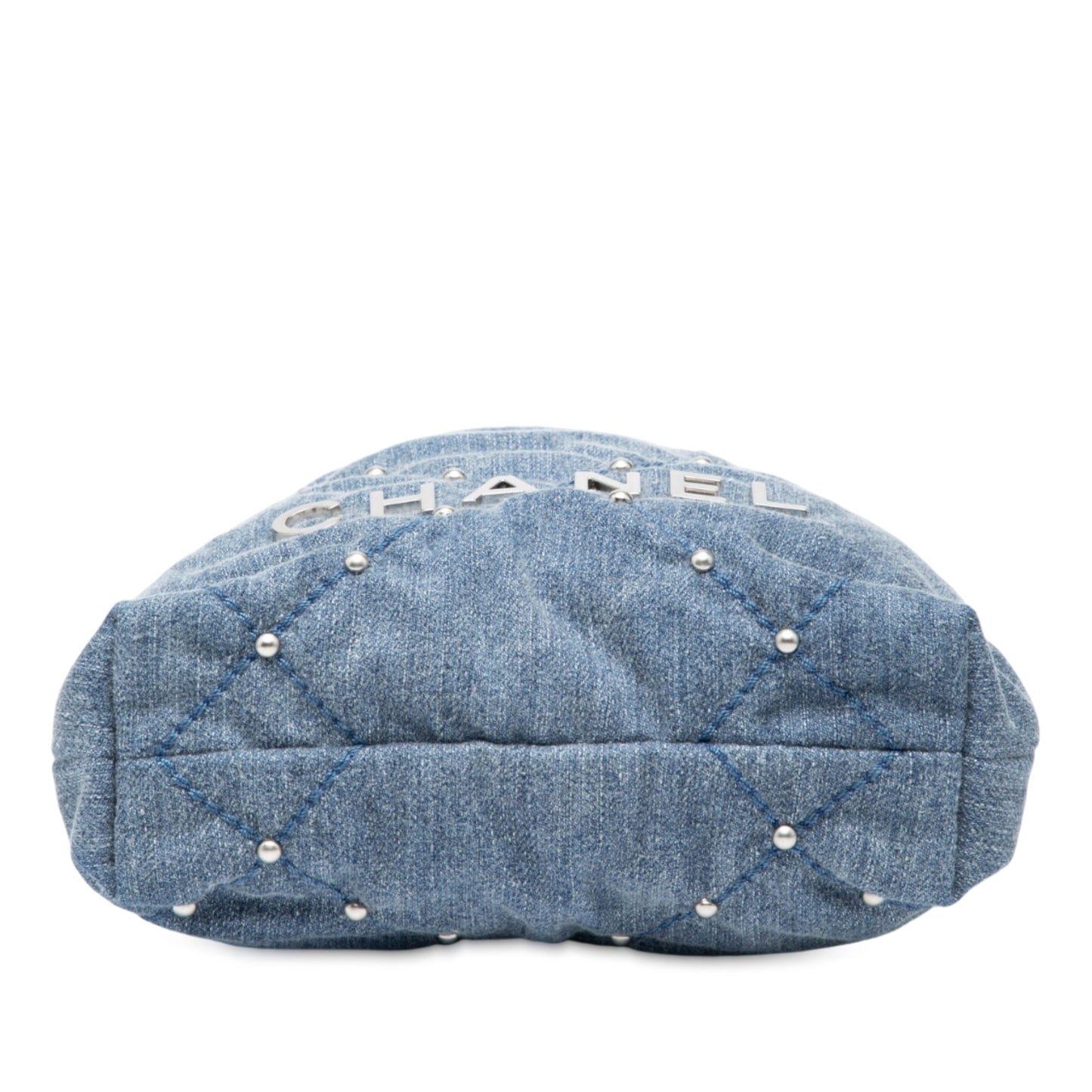 Chanel Denim Studded 22 Handbag