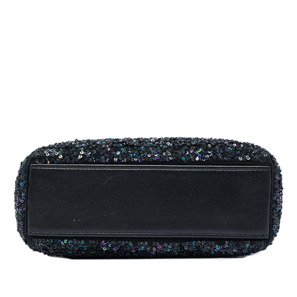 Dior Satin Sequin Embellished Lady Dior Bag Secondhand