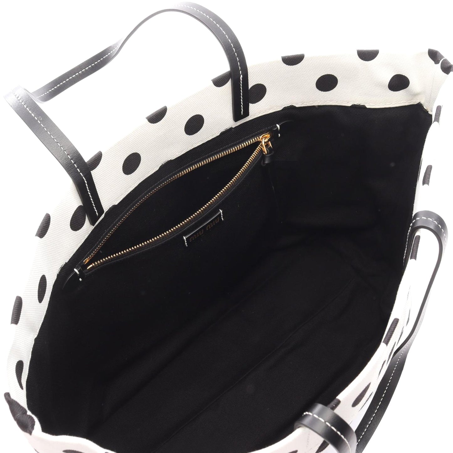 Miu Miu Printed Canvas Tote Bag
