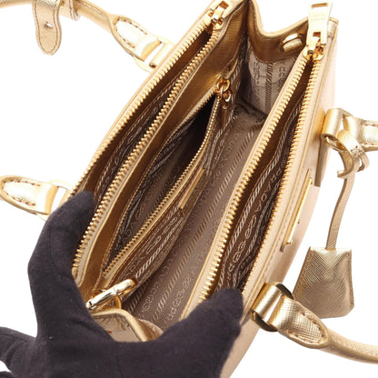 Prada Saffiano Lux Galleria Double Zip Bag
