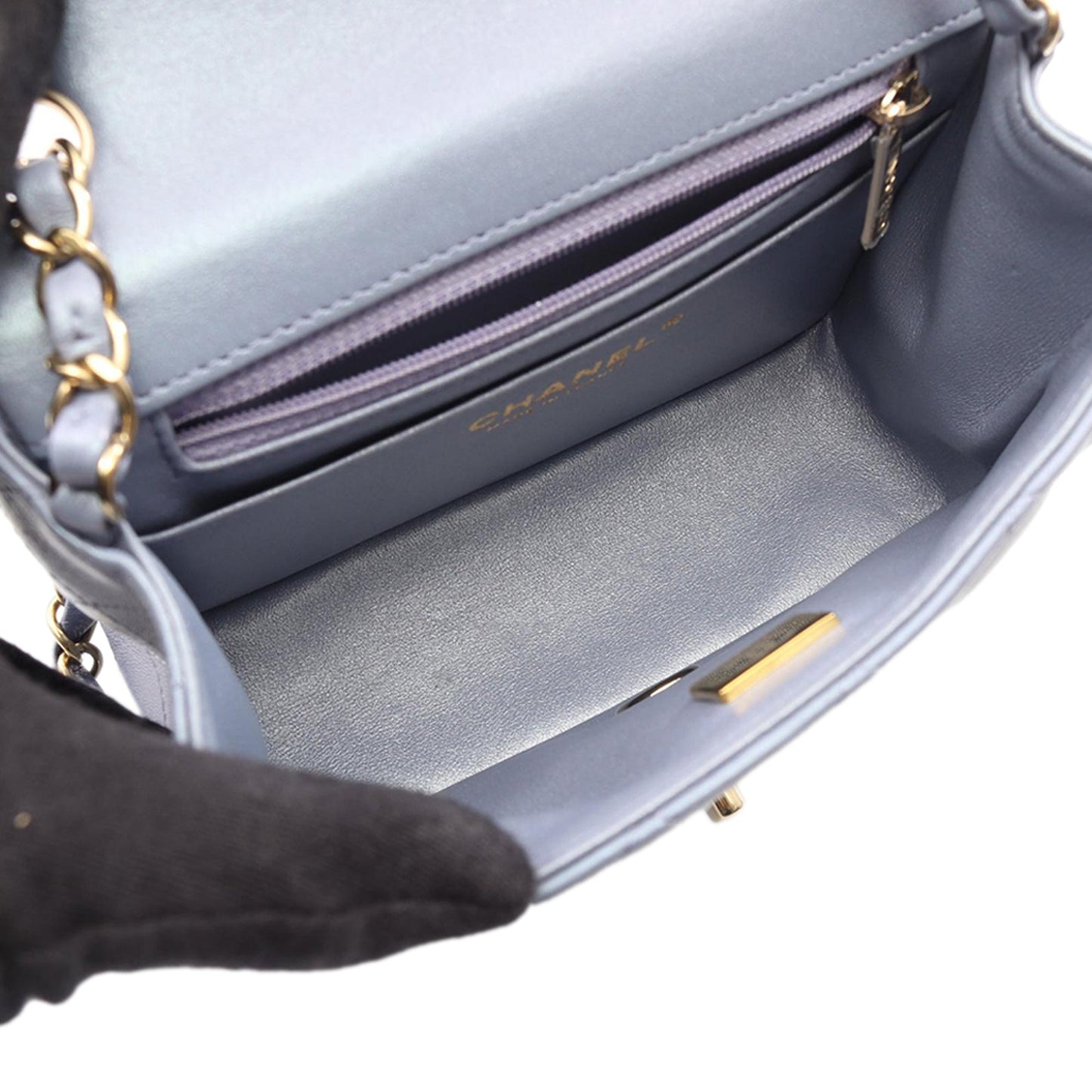 Chanel Mini Square Classic Iridescent Lambskin Single Flap bag