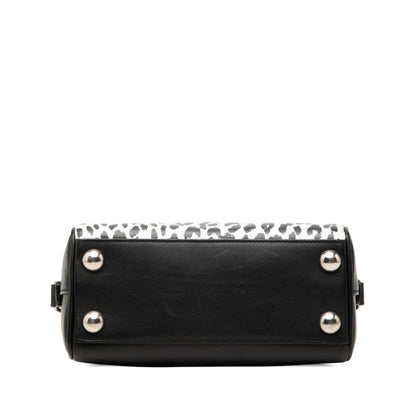 Saint Laurent Toy Leather Leopard Print Classic Duffle Bag