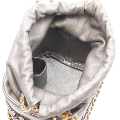 Chanel Crystal Metiers D Art Chateau de Chenonceau Bucket Bag