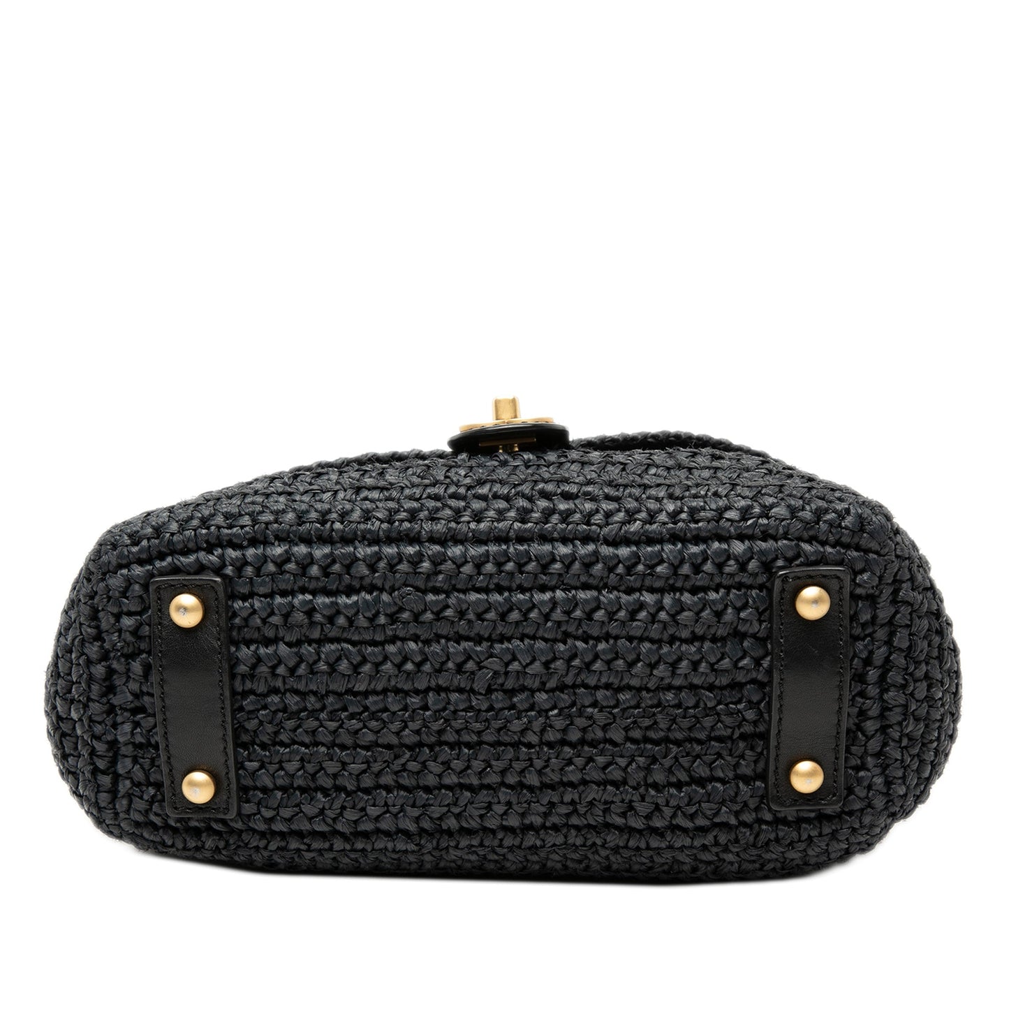 Chanel CC Woven Raffia Flap