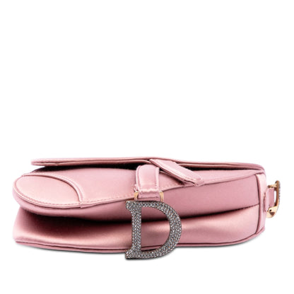 Dior Satin Crystal Saddle Bag
