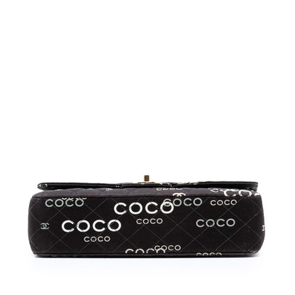 Chanel Medium Classic Coco Print  Double Flap