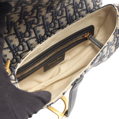 Dior Oblique Canvas Saddle Bag