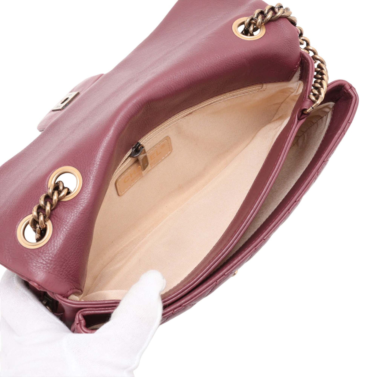 Chanel CC Quilted Lambskin Single Flap