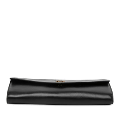 Miu Miu Soft Calf Logo Wallet on Strap Bag