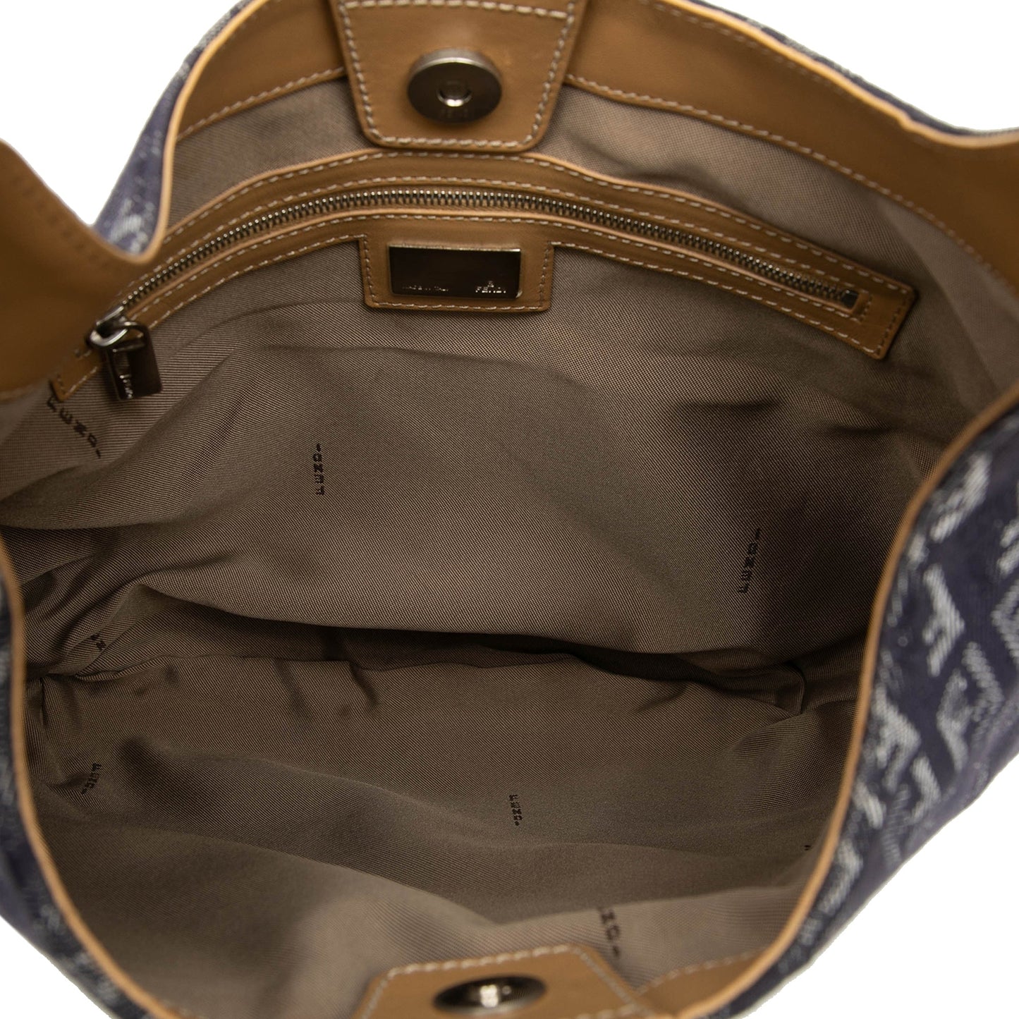 Fendi Zucchino Denim Hobo Bag