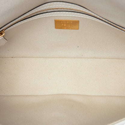 Fendi Zucca Embroidered Canvas Baguette Bag