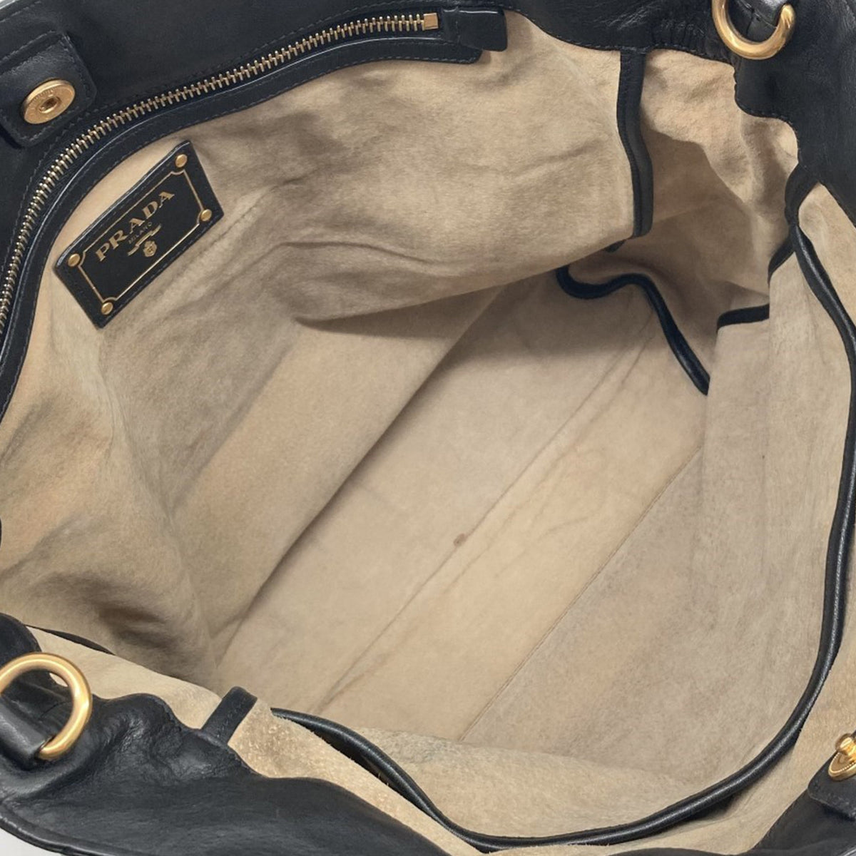Prada Soft Calf Open Convertible Tote