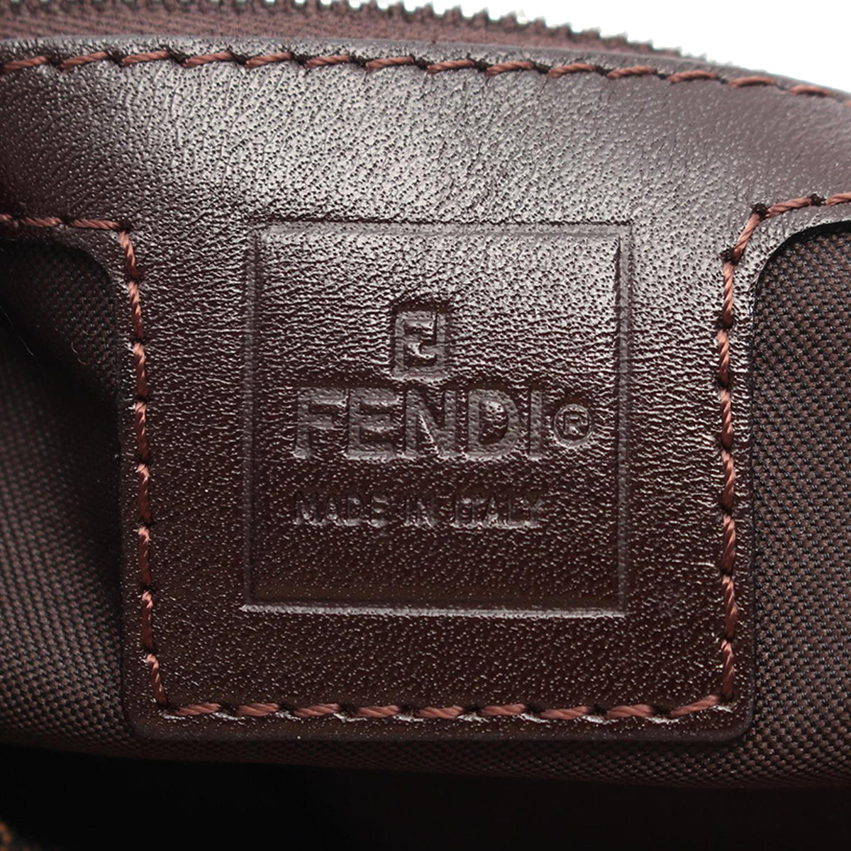 Fendi Zucca Canvas Shoulder Bag