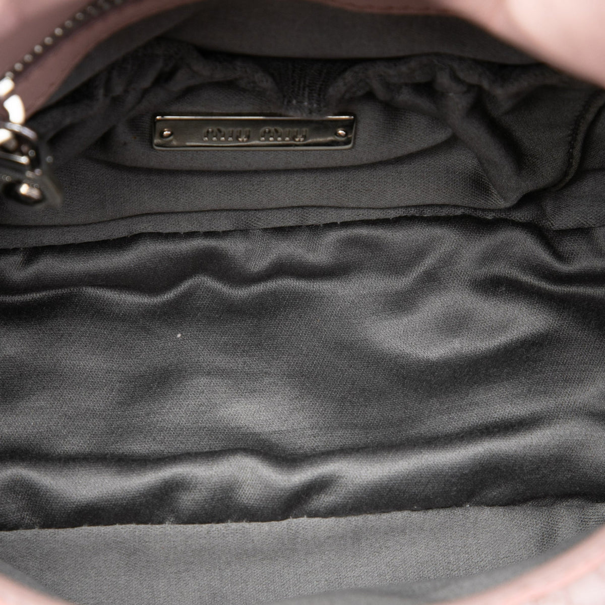 Miu Miu Matelasse Nappa Crystal Chain Crossbody