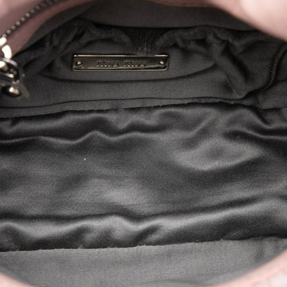 Miu Miu Matelasse Nappa Crystal Chain Crossbody