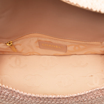 Chanel CC Woven Raffia Flap