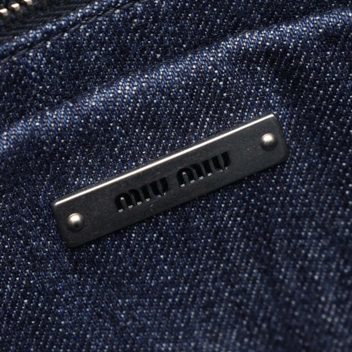 Miu Miu Denim Tote Bag