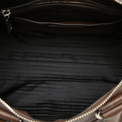 Prada Vitello Phenix Zip Top Bag