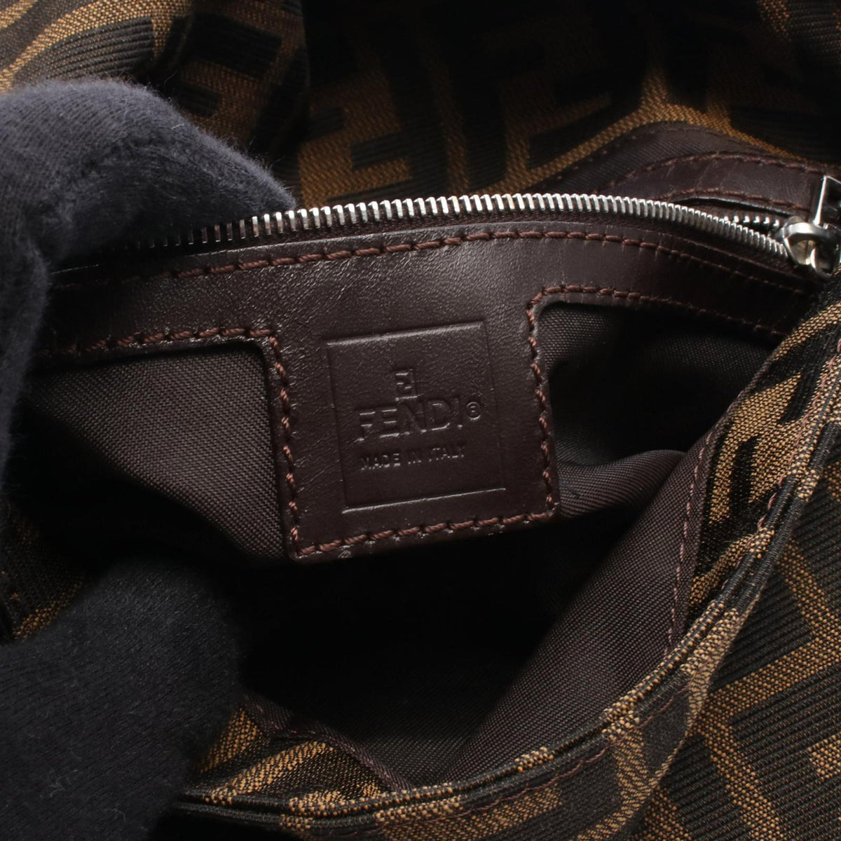 Fendi Zucca Canvas Baguette