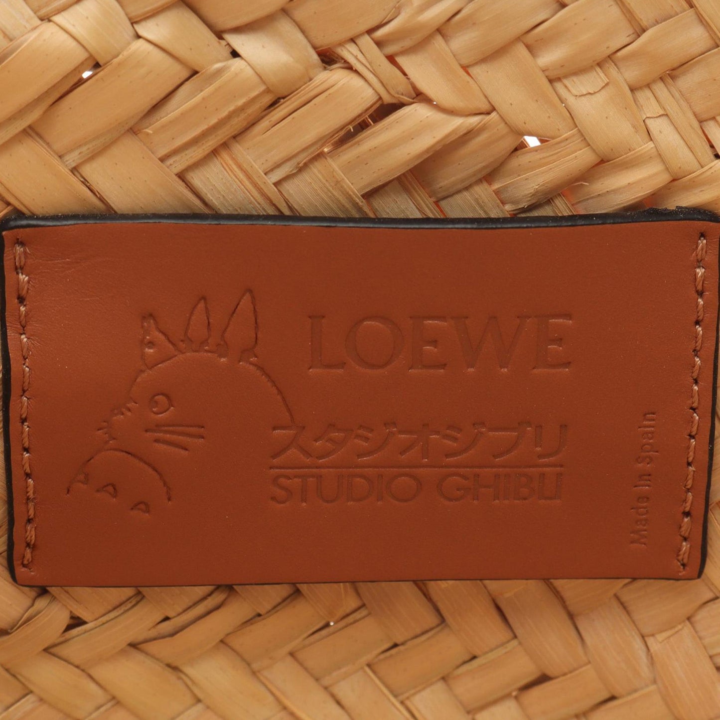 Loewe Studio Ghibli My Neighbor Totoro Dust Bunnies Basket Tote Bag