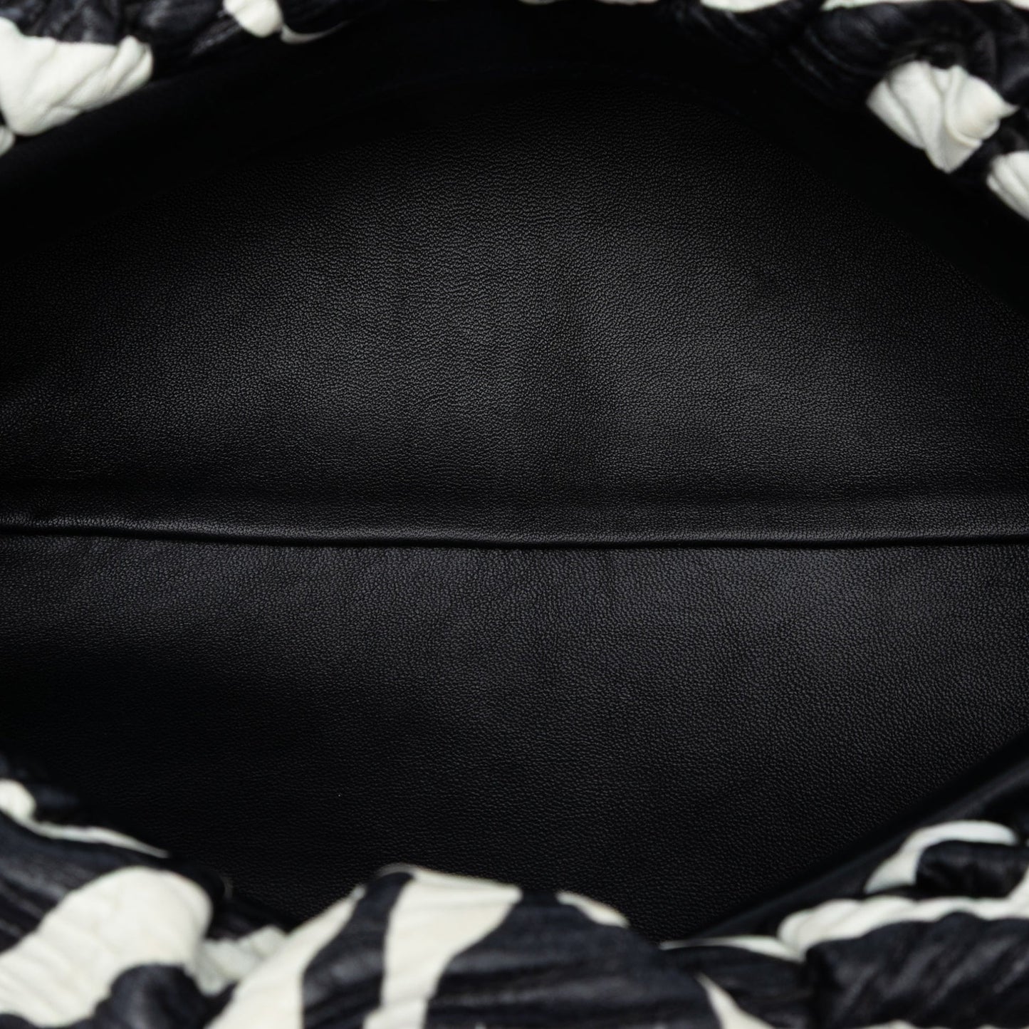Bottega Veneta Zebra Print Chain Pouch