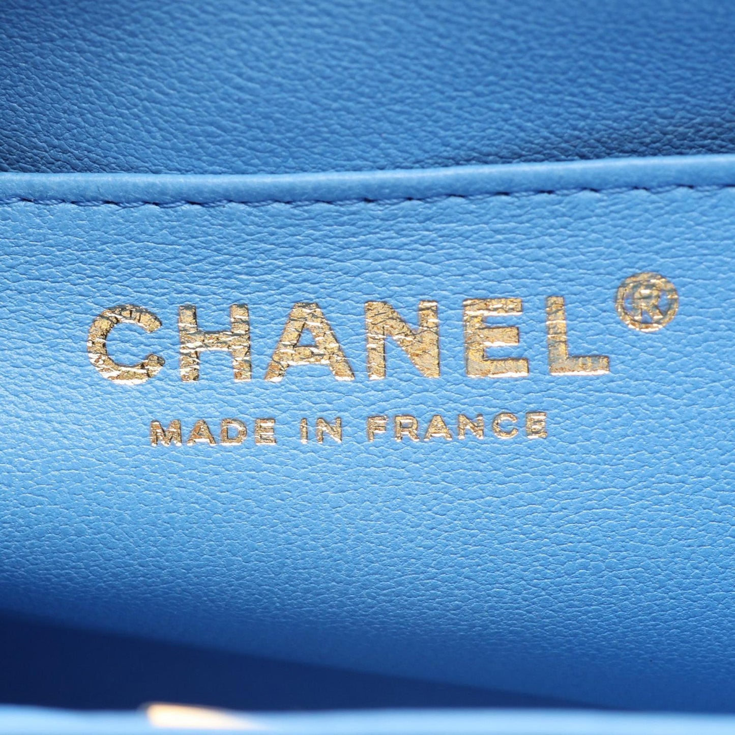 Chanel Quilted Lambskin Metal Chain Top Handle Bag Preloved