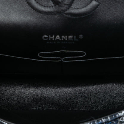 Chanel Medium Classic Tweed and Silicone Double Flap