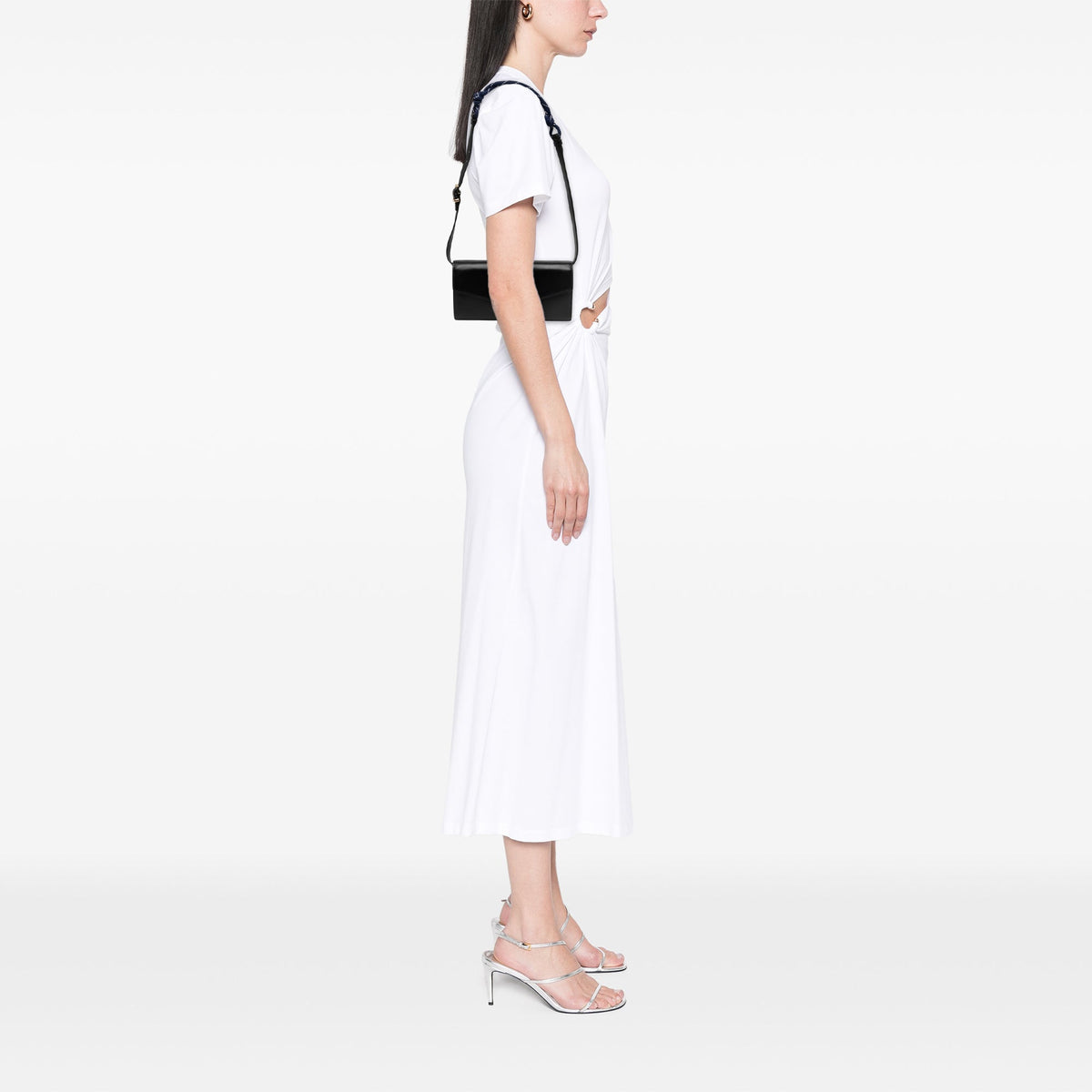 Miu Miu Soft Calf Logo Wallet on Strap Bag