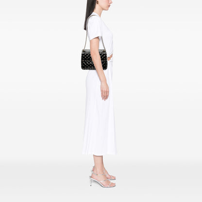 Valentino Medium Patent Rockstud Spike Satchel