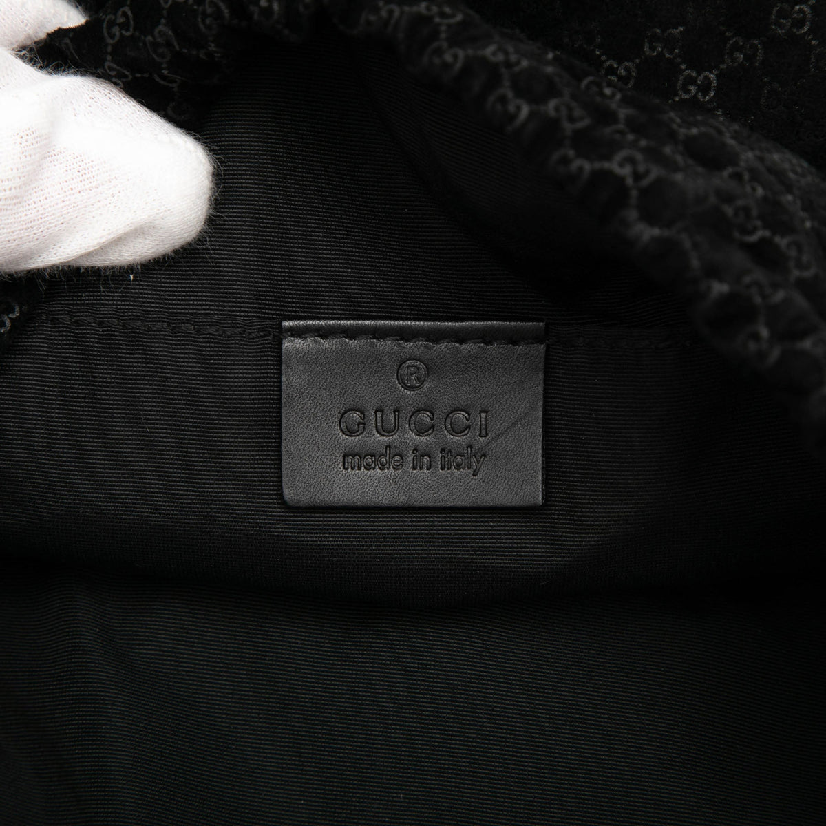 Gucci Woven Canvas Shoulder Bag