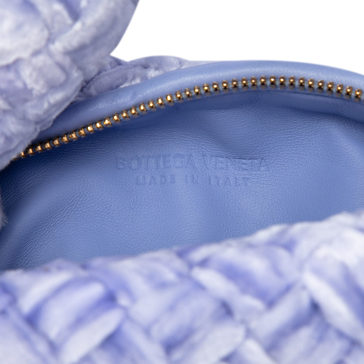 Bottega Veneta Mini Velvet Intrecciato Jodie Bag