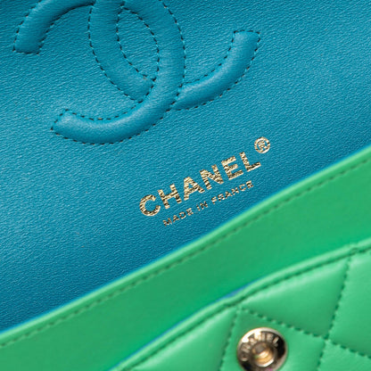 Chanel Small Classic Rainbow Double Flap