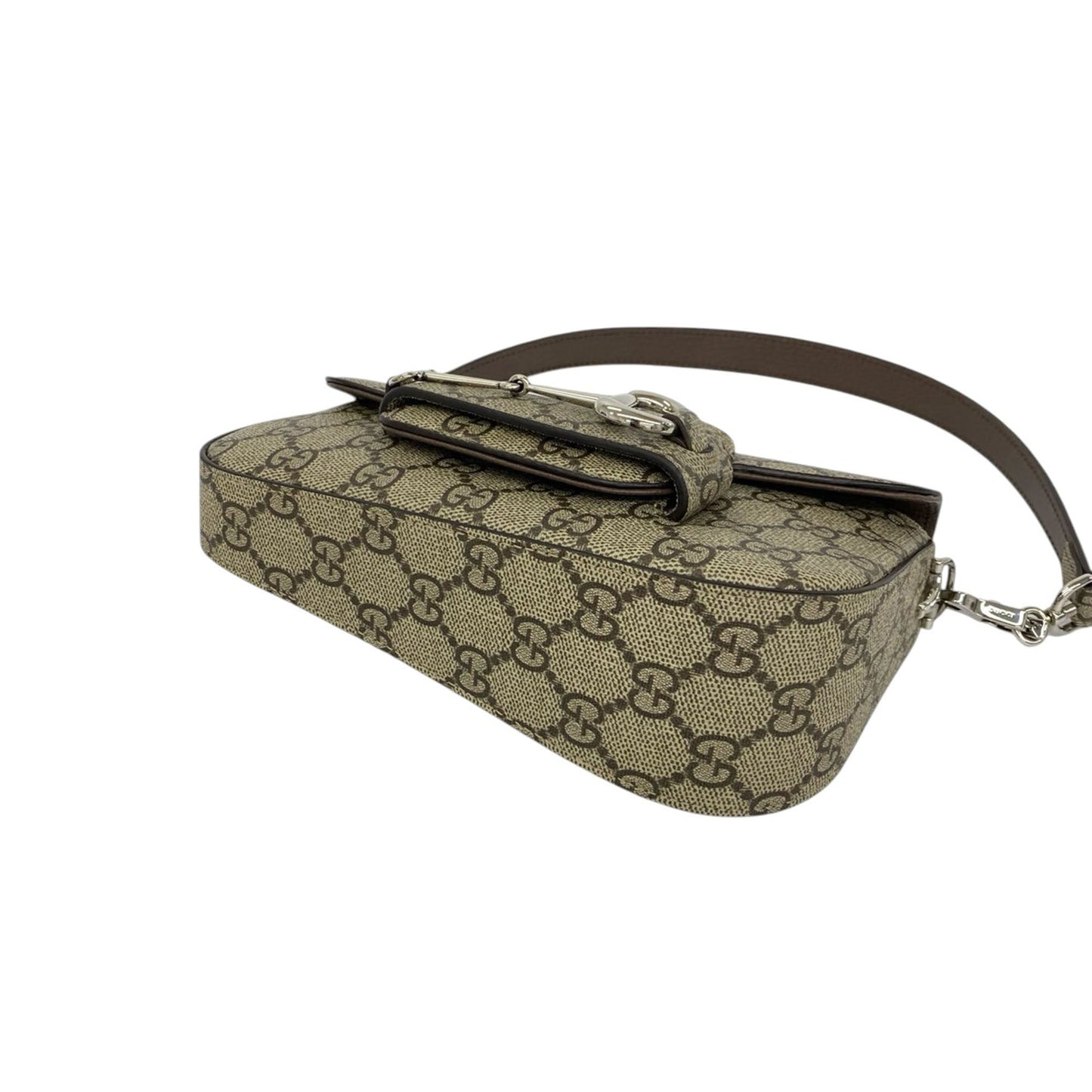 Gucci Mini GG Supreme Asymmetric Horsebit 1955 Bag