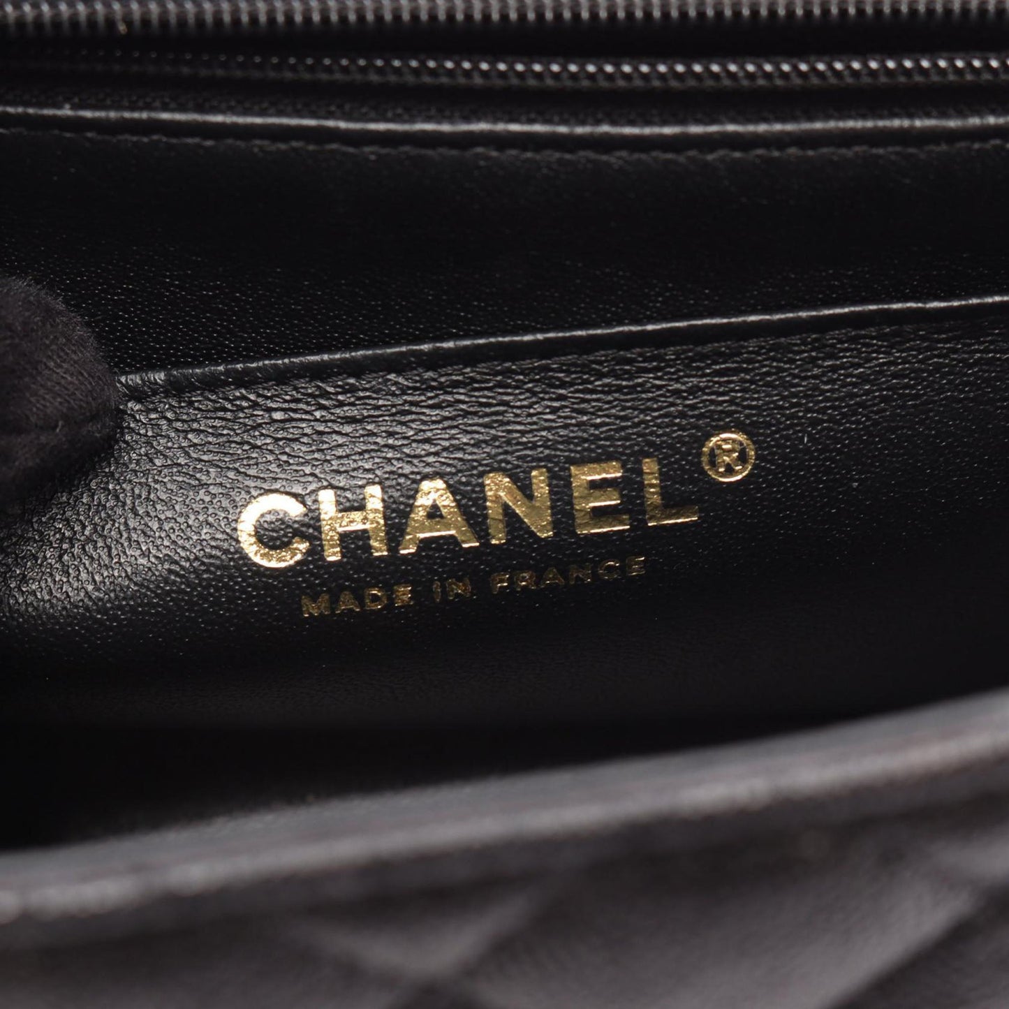 Chanel Quilted Lambskin Metal Chain Top Handle Bag Preloved