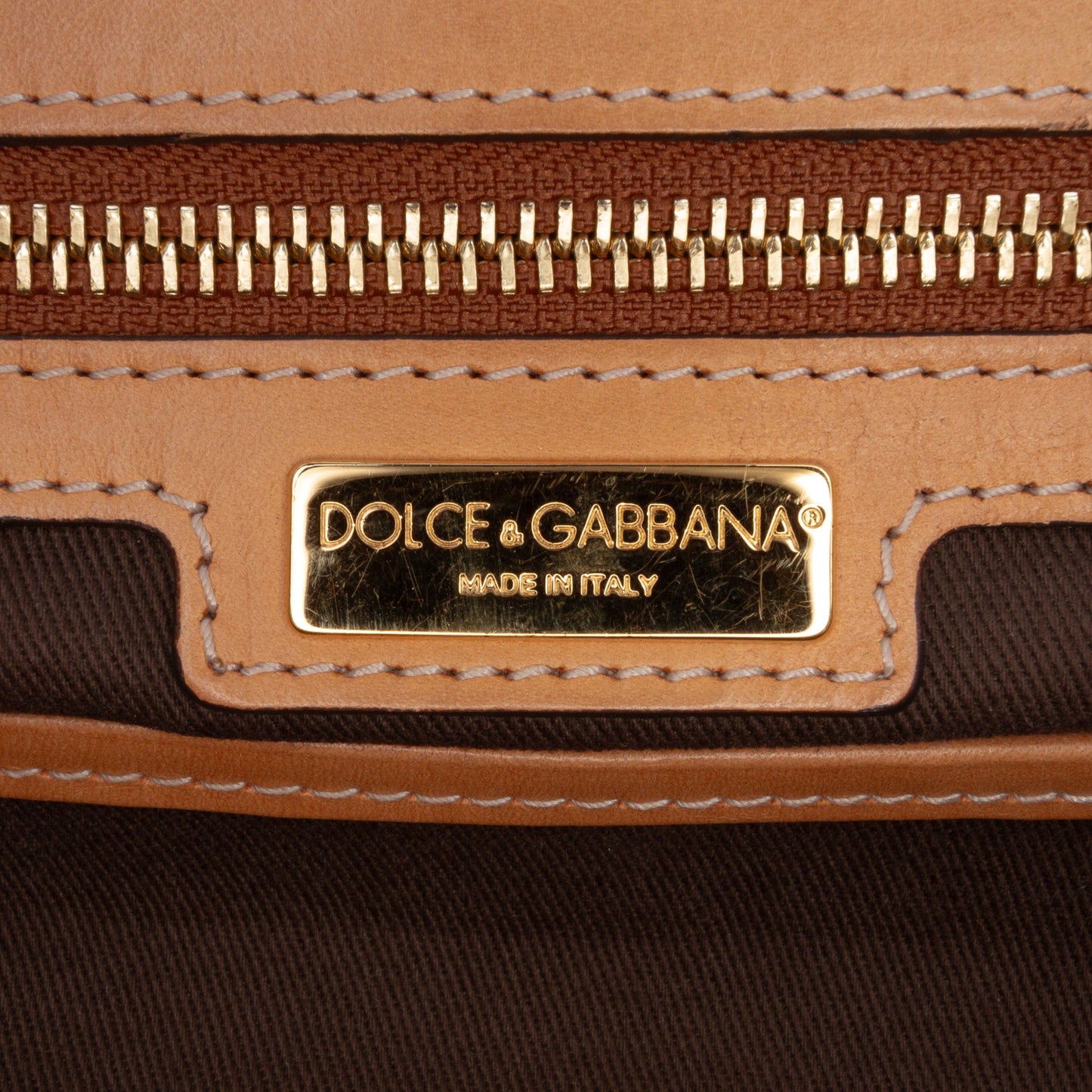 Dolce e Gabbana Leopard Print Coated Canvas Miss Sicily Bag