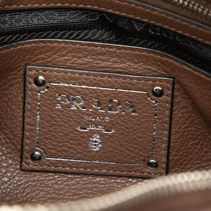 Prada Vitello Phenix Zip Top Bag