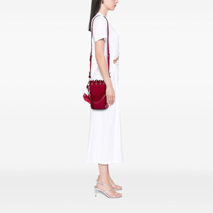 Miu Miu Scalloped Grommet Bucket Bag