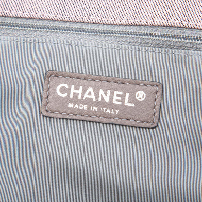 Chanel Large CC Quilted Denim Tote