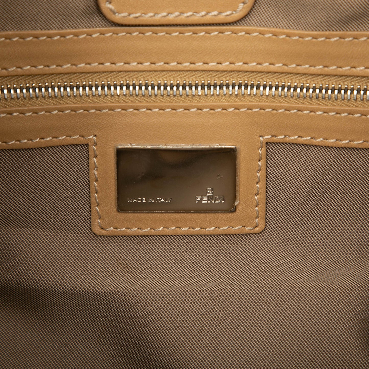 Fendi Zucchino Denim Hobo Bag