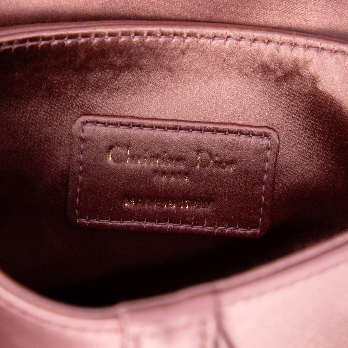 Dior Satin Crystal Saddle Bag