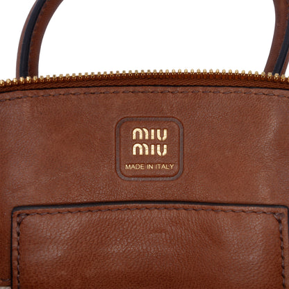Miu Miu Nappa Aventure Satchel Bag
