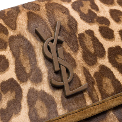 Saint Laurent Pony Hair Leopard Print Niki Bag