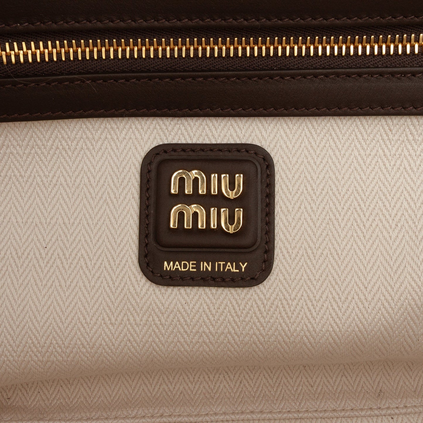 Miu Miu Logo Beau Shoulder Bag