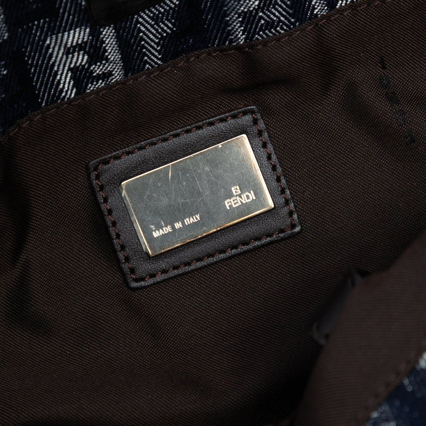 Fendi Zucchino Denim Tote Bag