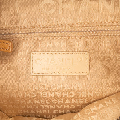 Chanel CC Suede Camellia Hobo