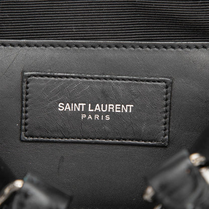 Saint Laurent Toy Leather Leopard Print Classic Duffle Bag
