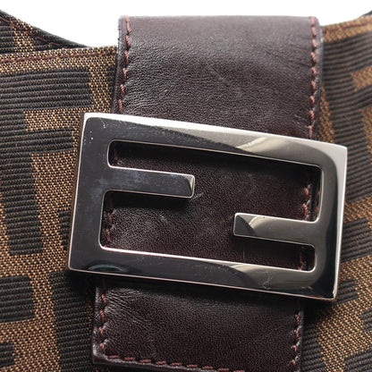 Fendi Zucca Canvas Shoulder Bag